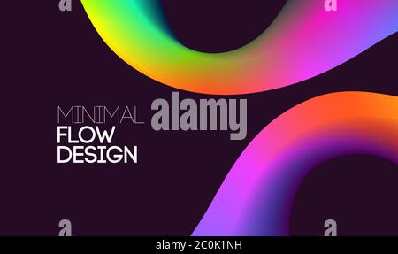 abstract backgrounds with vibrant gradient shapes. Design template for covers and posters Stock Vector