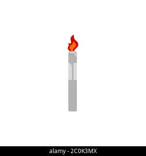 candle vector design template illustration Stock Vector