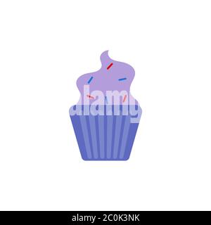 cupcake vector design template illustration Stock Vector