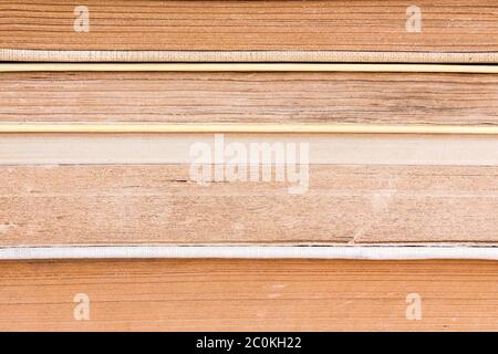Side view of stacked books Stock Photo