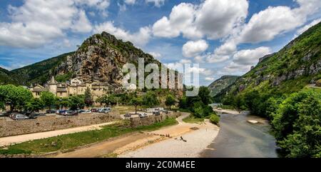 La Malene.Gorges du Tarn. UNESCO World Heritage Site. Grands Causses Regional Natural Park. Lozere. Occitanie. France Stock Photo