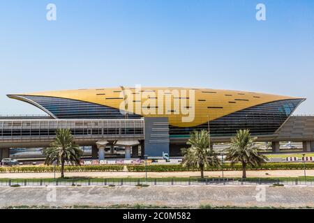 Dubai Marina Metro Station, United Arab Emirates Stock Photo