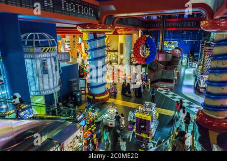 Interior View of Dubai Mall - world's largest shopping mall Stock Photo