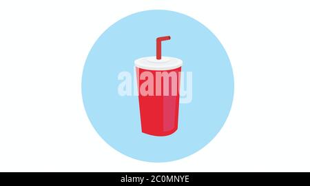 Vector Illustration. Soda Icon or Sign Stock Vector