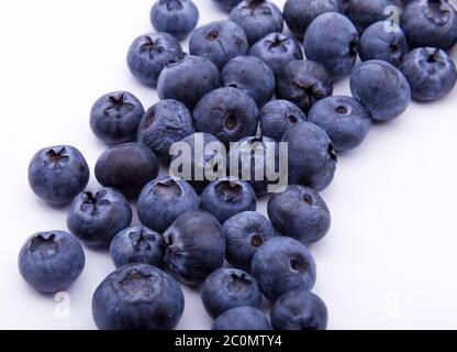 Blueberries on white background isolated Stock Photo