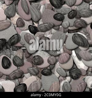 close up of stone pebble texture background Stock Photo