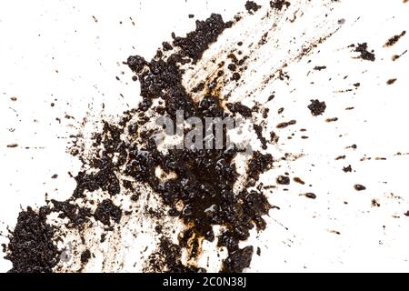 Mud splat pattern isolated on a white background Stock Photo