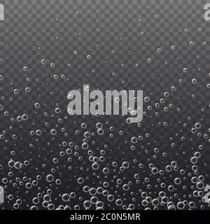 Realistic 3d floating soap bubbles. Stock Vector