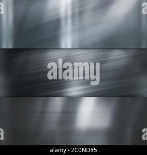 Metal brushed shiny surface for texture Stock Photo