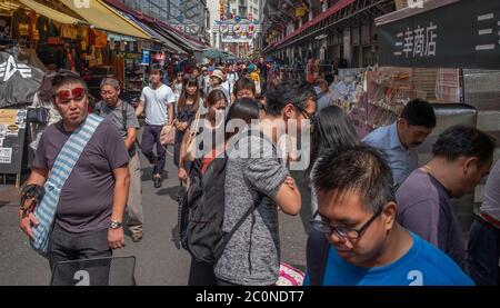 Crowd of people at Ameyayokocho shopping street, Tokyo, Japan Stock Photo