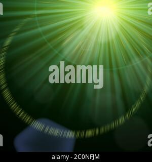 light flare special effect background Stock Photo