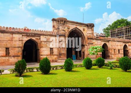 Ahmedshah Masjid or Sultan Ahmed Shah Mosque in the city of Ahmedabad, Gujarat state of India Stock Photo