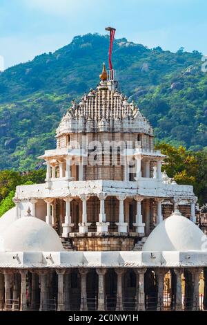 Dilwara or Delvada Temples are Jain temples in Mount Abu, a hill station in Rajasthan state, India Stock Photo