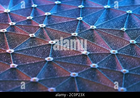 Artificial intelligence, connections and nucleus in concept of interconnected neurons. Abstract background with binary numbers, neural network and clo Stock Photo