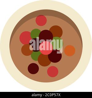 Mixture of peppers vector flat isolated Stock Vector