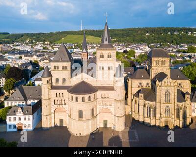 Trier Cathedral or Trierer Dom St. Peter and Liebfrauenkirche or Church of Our Lady in Trier city in Germany Stock Photo