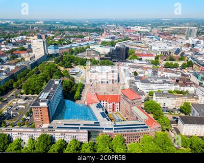 Dortmund city centre aerial panoramic view in Germany Stock Photo