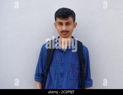 Portrait of young teen student
