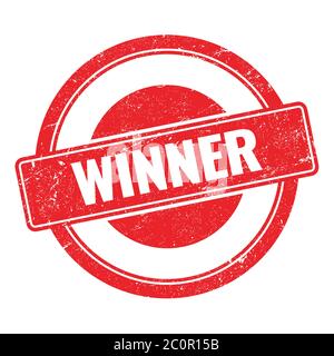 WINNER red black grungy stamp Stock Photo - Alamy
