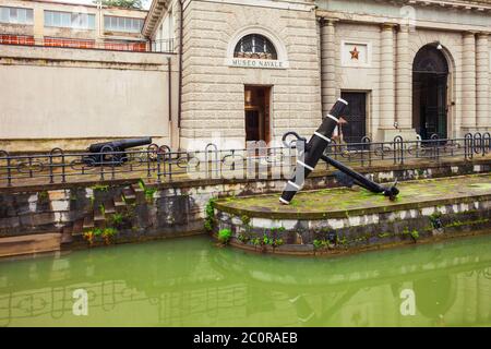 Technical Naval Museum or Museo Tecnico Navale is a naval history museum located in La Spezia, Liguria region of Italy Stock Photo