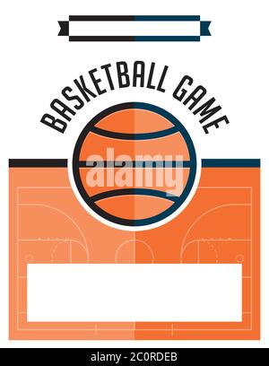 Basketball Game Flyer Illustration