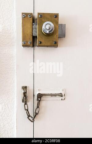Door lock and home protection Stock Photo