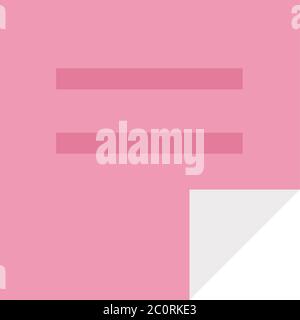 Pink sticker vector flat isolated Stock Vector