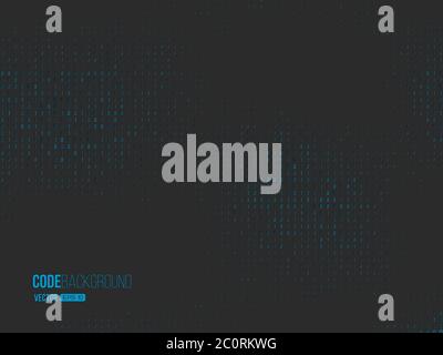 Binary code digital technology concept. Stock Vector