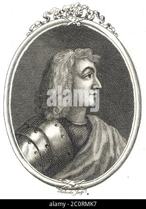 CONSTANTINE II OF SCOTLAND (c 879-952) in an 18th century engraving Stock Photo