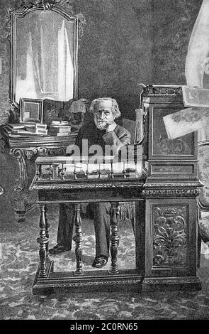 GIUSEPPE VERDI (1813-1901) Italian operatic composer Stock Photo