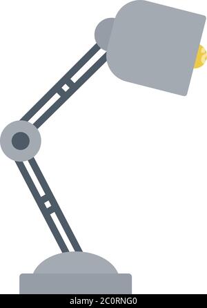Table lamp with adjustable angle vector flat isolated Stock Vector