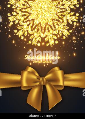 Glitter card design for greeting or invitation. Stock Vector