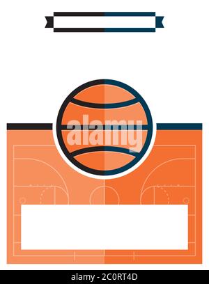 Basketball Game Flyer Illustration