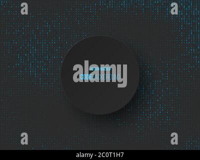 Binary code digital technology concept. Stock Vector