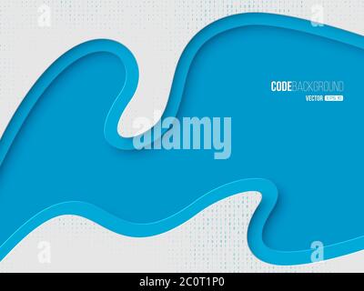 Binary code digital technology concept. Stock Vector