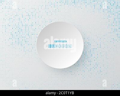 Binary code digital technology concept. Stock Vector