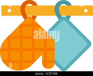 Kitchen pothook for hot vector flat isolated Stock Vector