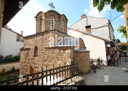 The small Orthodox Church of St Nicholas in Prizren, Kosovo. Stock Photo