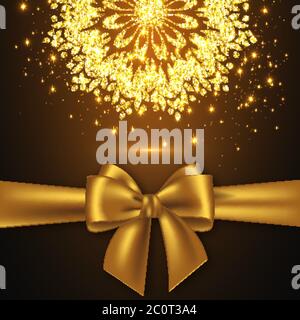 Glitter card design for greeting or invitation. Stock Vector