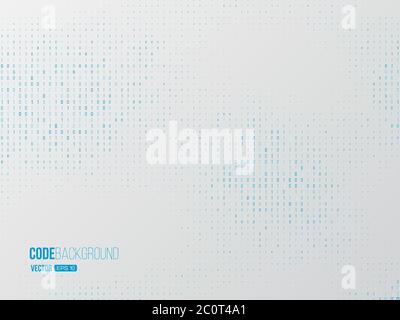 Binary code digital technology concept. Stock Vector