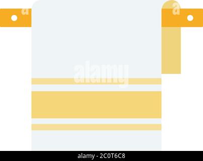 Hanging kitchen towel vector flat isolated Stock Vector