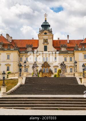 Baroque castle Valtice in Lednice-Valtice Cultural Landscape, Czech Republic Stock Photo