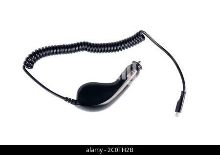 The device in the car lighter Stock Photo