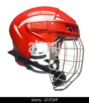 Hockey helmet isolated Stock Photo