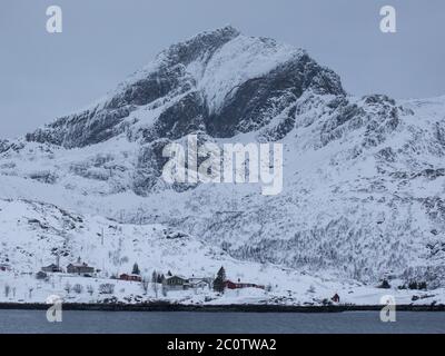 Arctic landscape in the Lofoten islands. Stock Photo