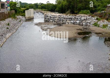 River Bandon or Bandon River Fish Ladder Drought Conditions West Cork Ireland Stock Photo