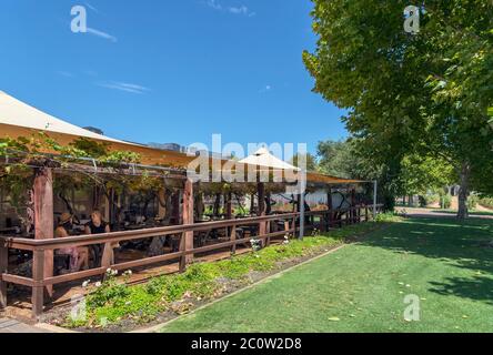 Restaurant at Sandalfords Wines winery, Swan Valley, Perth, Western Australia, Australia Stock Photo