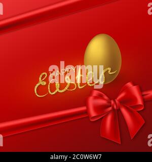 Happy Easter holiday background. Stock Vector
