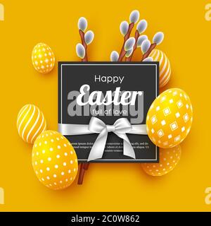 Easter holiday greeting card. Stock Vector