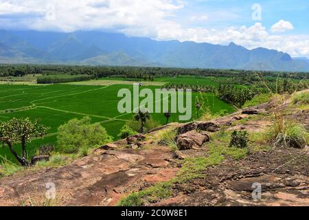 Thailaramman Temple in Periyakulam Tamilnadu Stock Photo